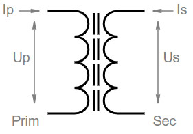 Schematische weergave van een trafo (transformator) - Wat is het verschil tussen een trafo, een voeding en een led driver?